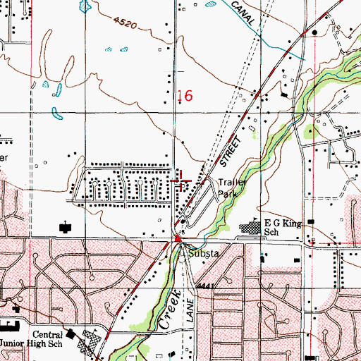 Topographic Map of Maple Acres, UT