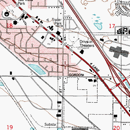 Topographic Map of Marshall Heights, UT