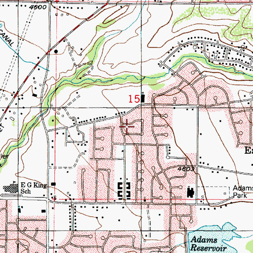 Topographic Map of Nalder Heights, UT