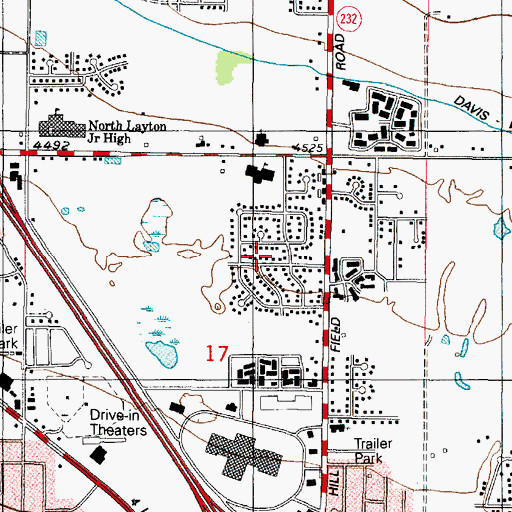 Topographic Map of Robins Park One and Two, UT