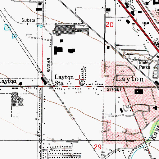 Topographic Map of Simmons, UT