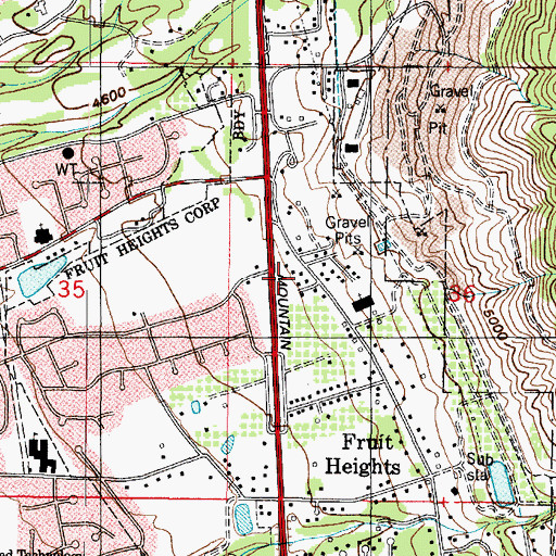 Topographic Map of Abrams Way, UT