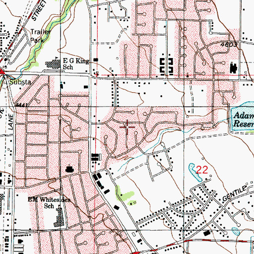 Topographic Map of Aspen Heights, UT