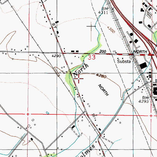 Topographic Map of Barnes Estates, UT