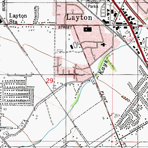 Topographic Map of Brookhurst, UT