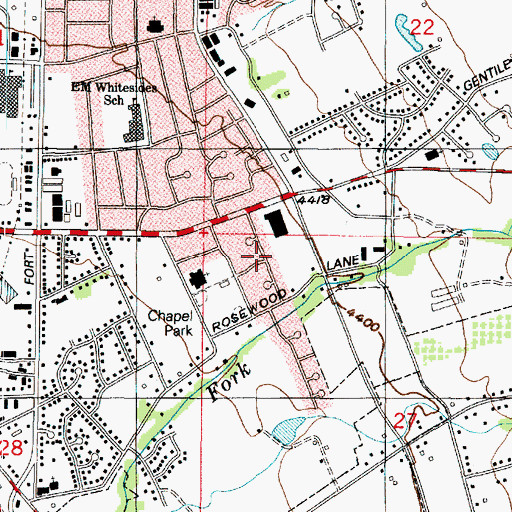 Topographic Map of Colonial Park, UT