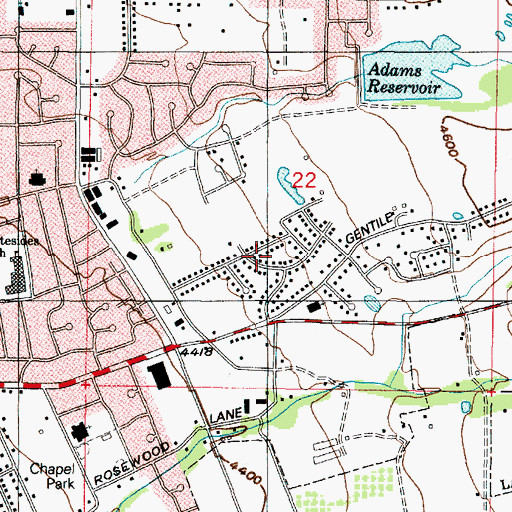 Topographic Map of East Crest Estates, UT