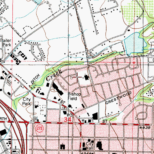 Topographic Map of Fairfield Estates, UT