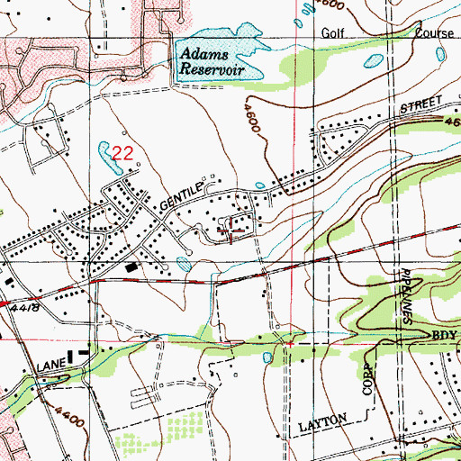 Topographic Map of Holmes Hollow Estates, UT