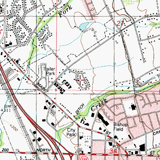 Topographic Map of Mutton Hollow Meadows, UT