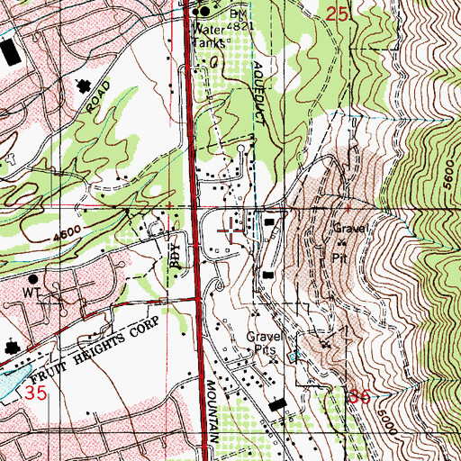 Topographic Map of Quail Ridge, UT