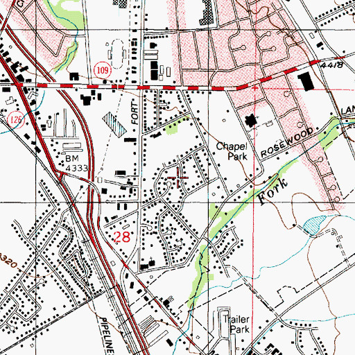 Topographic Map of Whitesides Estates, UT