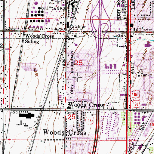 Topographic Map of A and K, UT