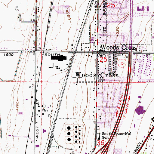 Topographic Map of Berkshire West, UT