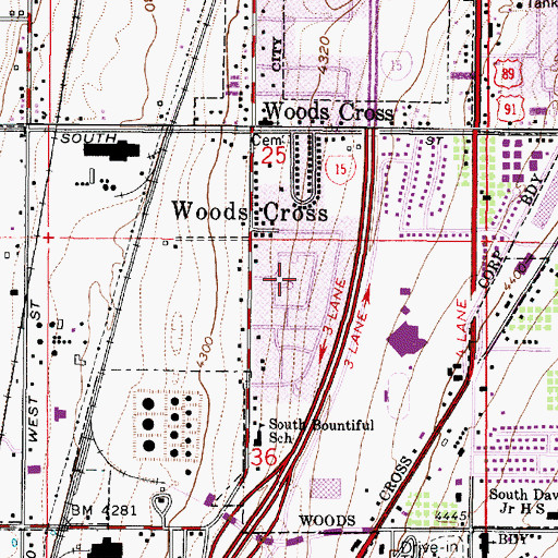 Topographic Map of Briarwood Acres, UT
