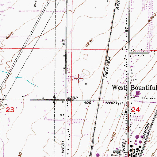 Topographic Map of Bridle Acres, UT