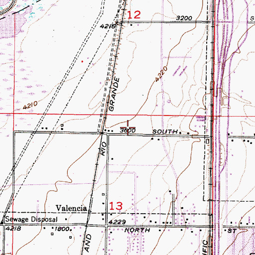 Topographic Map of Charnell, UT