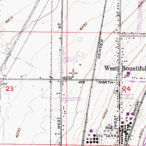 Topographic Map of Marlinda West, UT