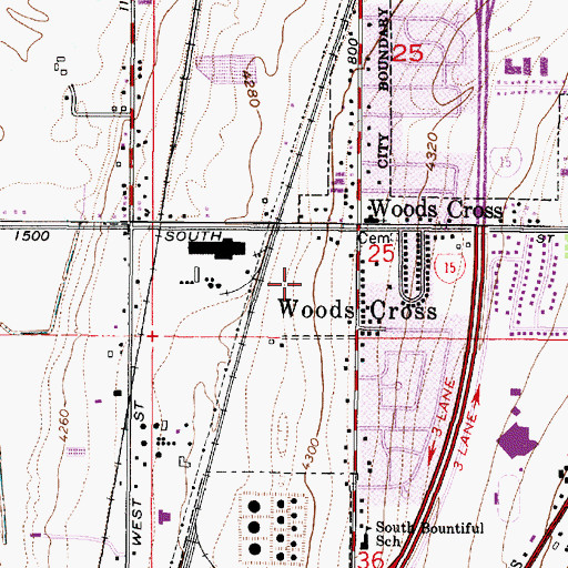 Topographic Map of Maryan Estates, UT