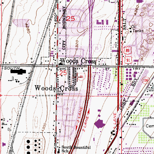 Topographic Map of Orson Ellis, UT