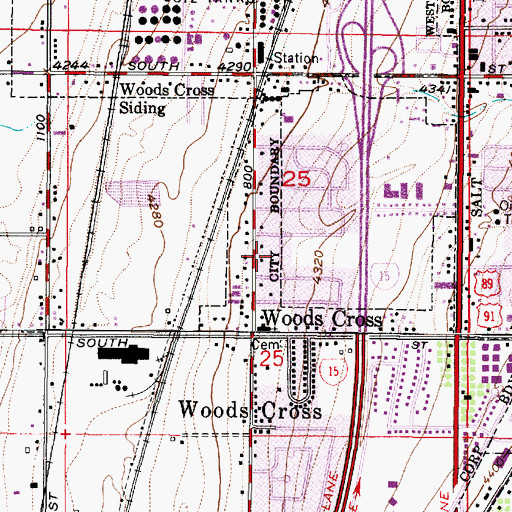 Topographic Map of Ruflin Acres, UT