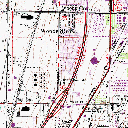 Topographic Map of Sorrento Estates, UT