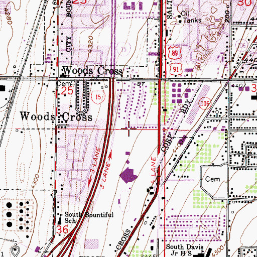 Topographic Map of Westwood, UT