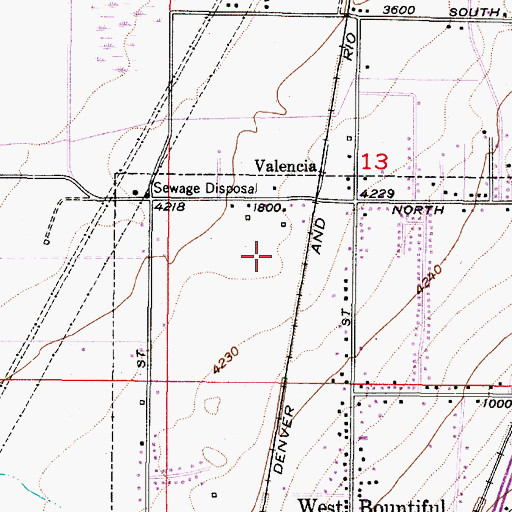 Topographic Map of Willowbrook Farm, UT