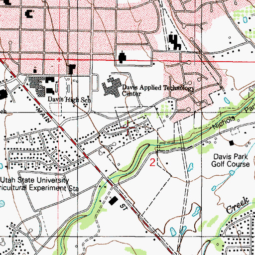 Topographic Map of Alta Acres, UT