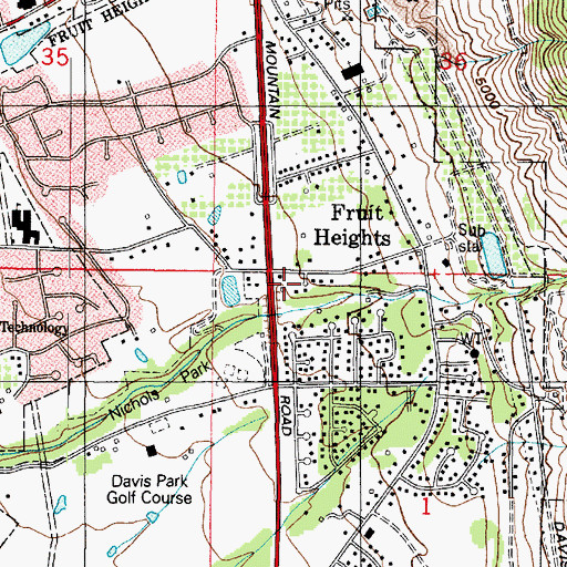 Topographic Map of Barton Manor Two, UT