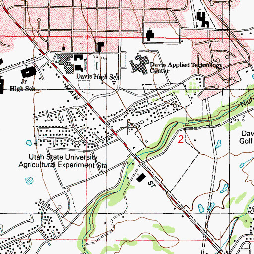 Topographic Map of Calder Hill, UT