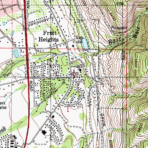 Topographic Map of Cherry View, UT