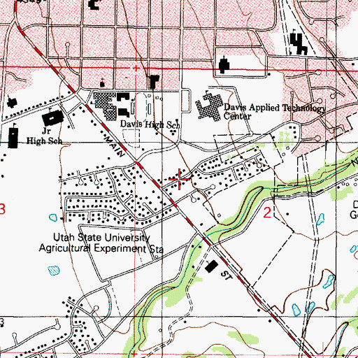 Topographic Map of Cherrywood, UT