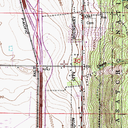 Topographic Map of Country Hills of Farmington, UT