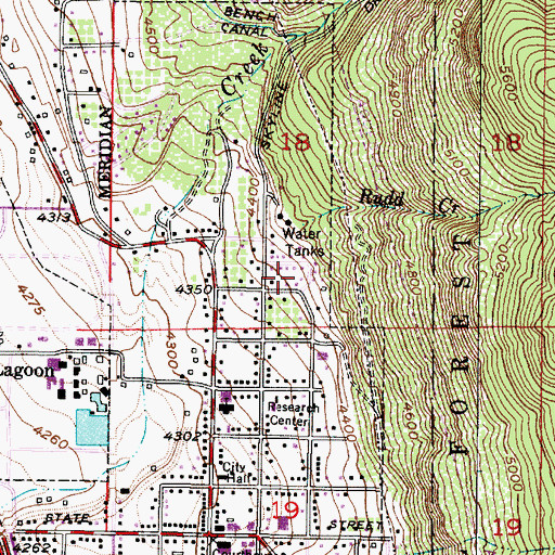 Topographic Map of Farmington Heights, UT