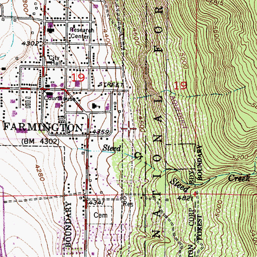Topographic Map of Floral Grove Estates, UT