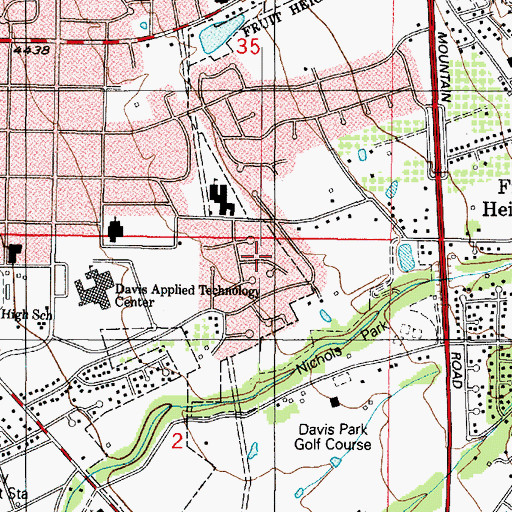 Topographic Map of Foster-Grant, UT