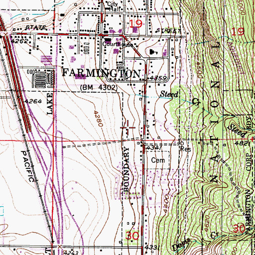Topographic Map of Hight, UT