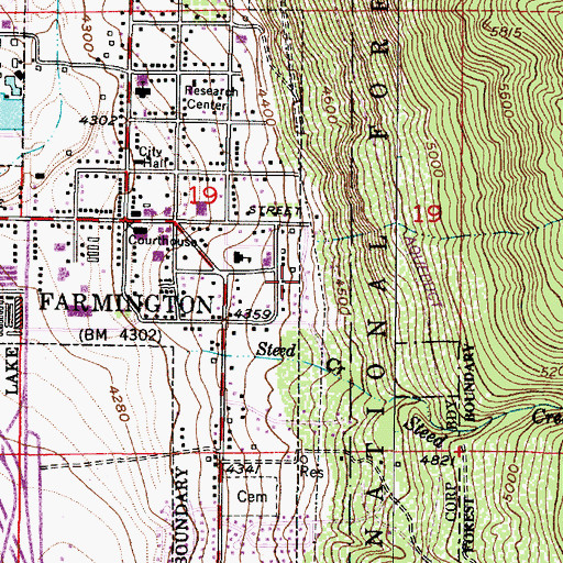 Topographic Map of Thomas, UT
