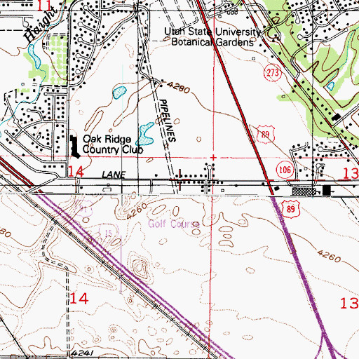 Topographic Map of Fairway Fields, UT