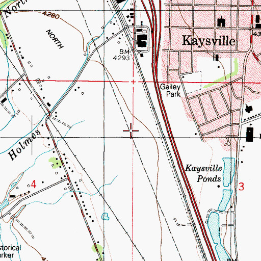 Topographic Map of Green View, UT