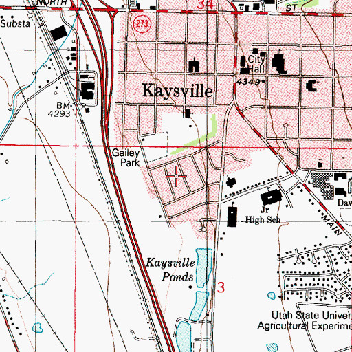 Topographic Map of Happy Homes, UT
