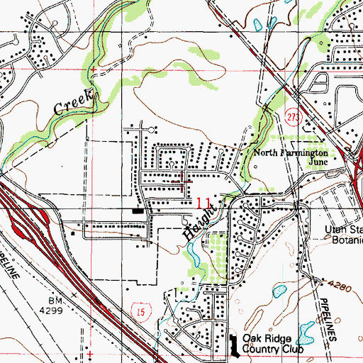 Topographic Map of Hen Farm Estates, UT
