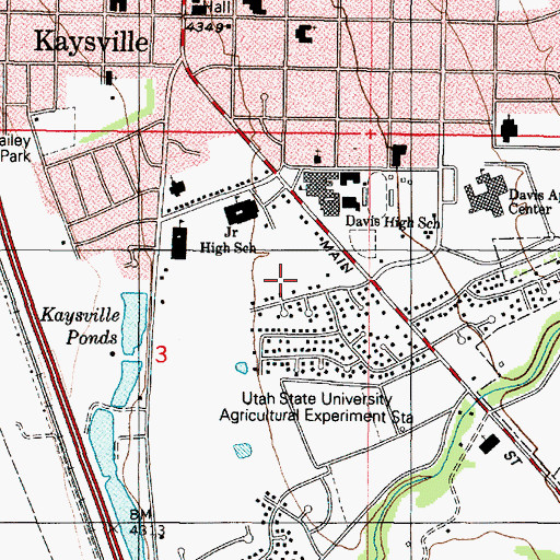 Topographic Map of Kay Lyn Manor, UT