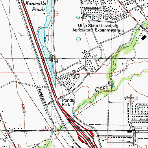 Topographic Map of Palos Verde Estates, UT