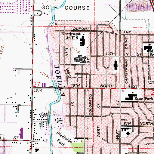 Topographic Map of Amos Addition, UT