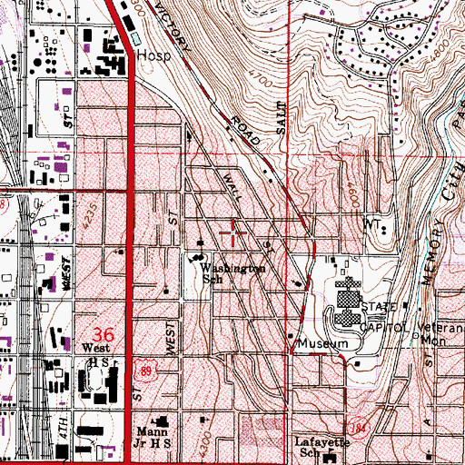 Topographic Map of Barichs, UT