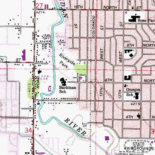 Topographic Map of Catherine Circle, UT