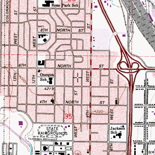 Topographic Map of Clives, UT