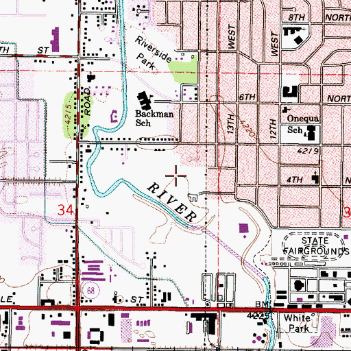 Topographic Map of Fairfield, UT